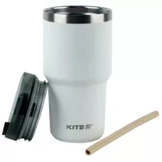 Термокружка 600 мл, біла, K24-1206-1 Kite