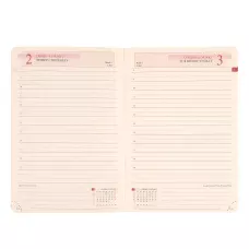 Діловий записник А5 дата Leo Planner "Boss", м'який, 368 стор., синій, 252513