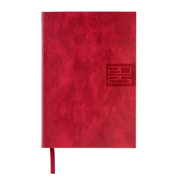 Діловий записник А5 дата Leo Planner "Persona", твердий, 368 стор., бордовий, 252528