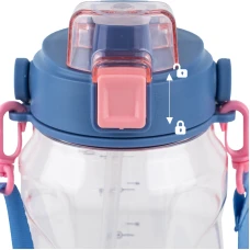Пляшечка для води 1500 мл, рожева, K24-1202-2 Kite