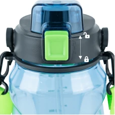 Пляшечка для води 1500 мл, синя, K24-1202-1 Kite
