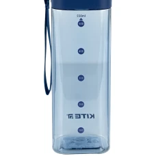 Пляшечка для води квадратна, 550 мл, блакитна, K24-1209-1 Kite