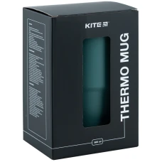 Термокружка з ручкою 600 мл, зелена K24-1207-3 Kite