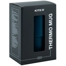Термокружка з ручкою 600 мл, смарагдова K24-1207-2 Kite