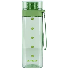 Пляшечка для води квадратна, 550 мл, зелена, K24-1209-2 Kite