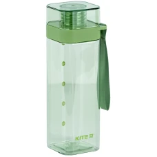 Пляшечка для води квадратна, 550 мл, зелена, K24-1209-2 Kite