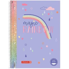 Коледж-блок А4 Premium, 80 арк., лінія, Rainbow, 10-679 27 222 Brunnen