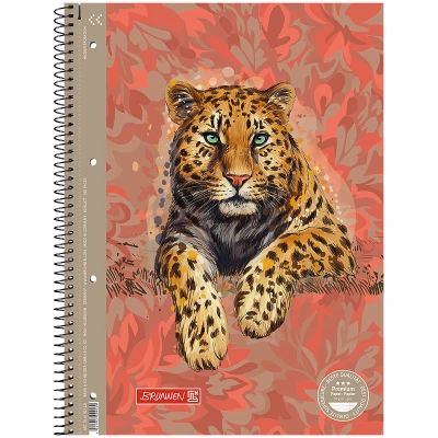 Коледж-блок А4 Premium, 80 арк., лінія, Safari, 10-679 27 221 Brunnen