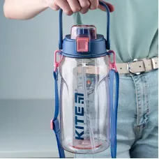 Пляшечка для води 1500 мл, рожева, K24-1202-2 Kite
