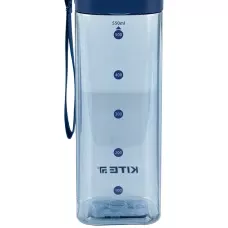 Пляшечка для води квадратна, 550 мл, блакитна, K24-1209-1 Kite