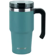 Термокружка з ручкою 600 мл, зелена K24-1207-3 Kite