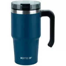 Термокружка з ручкою 600 мл, смарагдова K24-1207-2 Kite