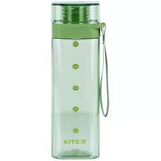 Пляшечка для води квадратна, 550 мл, зелена, K24-1209-2 Kite