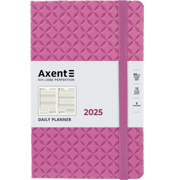 Щоденник 2025 Partner Gently, 145*210, рожевий 8822-25-03-A