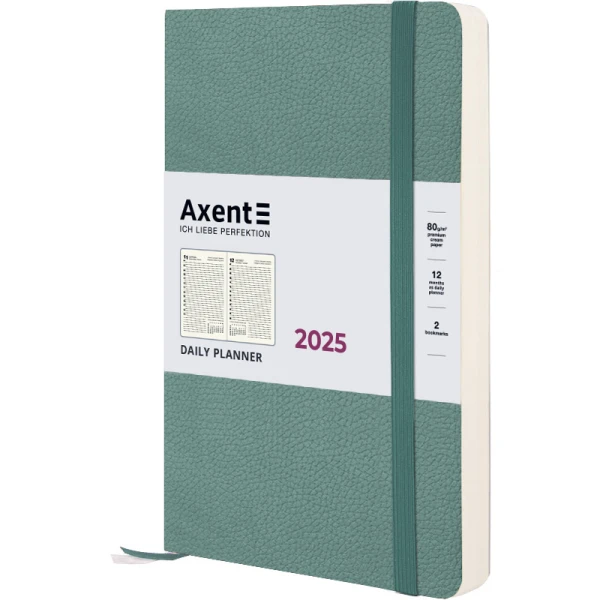 Щоденник 2025 Partner Soft Skin, 145*210, сіро-лазурний 8810-25-48-A