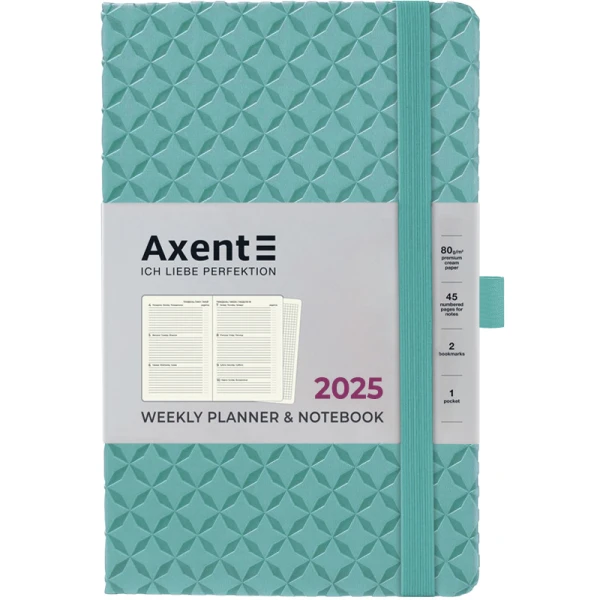 Щотижневик 2025 Partner Gently, 125*195, синя вода 8522-25-04-A