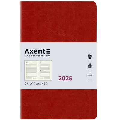 Щоденник 2025 Partner City Soft, 145*210, бордовий 8821-25-04-A