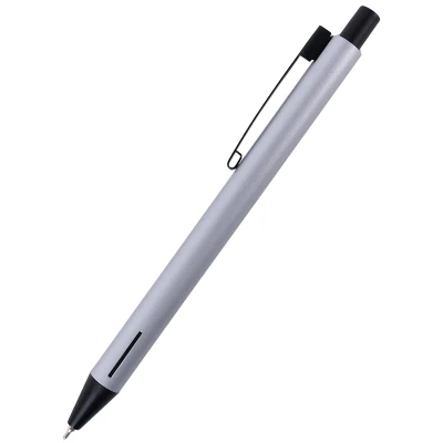 Ручка масляна автоматична Prime, корпус срібний, синя AB1103-34-02-A