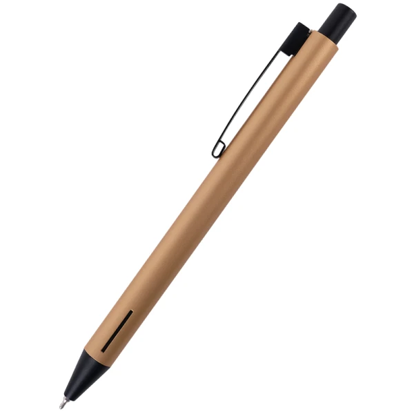 Ручка масляна автоматична Prime, корпус золотий, синя AB1103-35-02-A