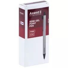 Ручка масляна автоматична Prime, корпус срібний, синя AB1103-34-02-A