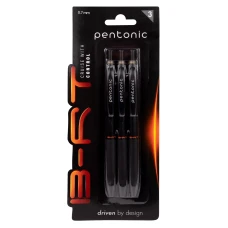 Ручка кульк/масл автомат. Pentonic BRT, 0,7 мм., чорна, 3шт/уп., 412188 LINC