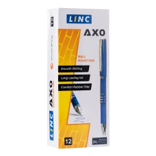 Ручка кульк/масл "AXO", 1,0 мм., синя, 412082 LINC