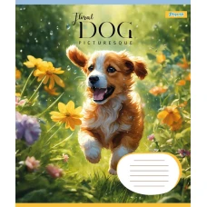 Зошит А5/24 арк лінія 1В Floral dog, 767027