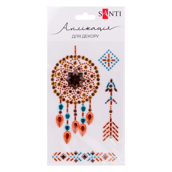 Аплікація SANTI зі страз самоклеючих "Amulet" 9,5х15,5 см., 742987