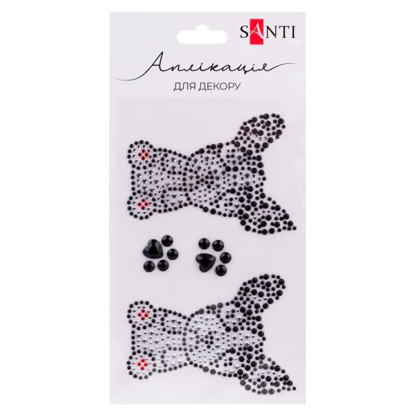 Аплікація SANTI зі страз самоклеючих "Puppies" 9,5х15,5 см., 742988