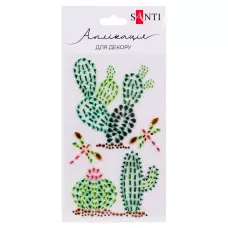 Аплікація SANTI зі страз самоклеючих «Trendy Cactus», 9.5*15 см.,.742536