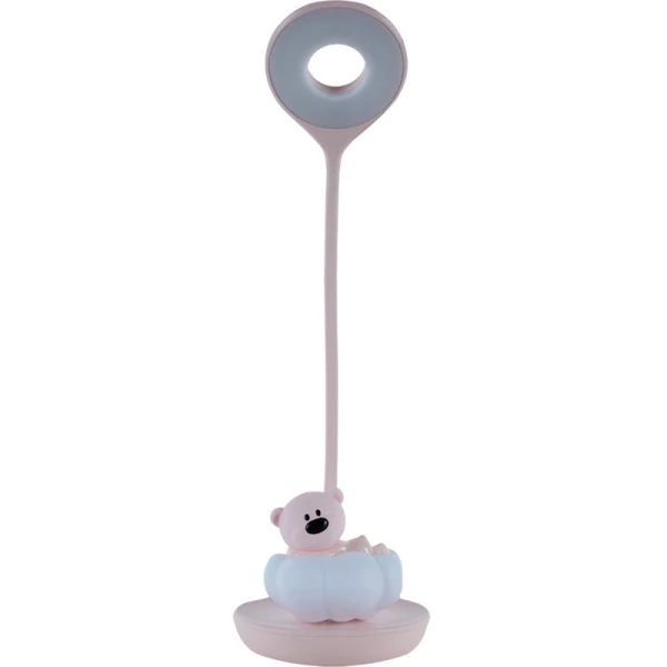 Настільна лампа LED з акумулятором Cloudy Bear, рожевий K24-493-2-2 Kite