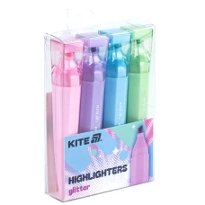 Маркер Highlighter, Kite Creative Glitter, набір 4-х, K24-1146-4