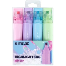 Маркер Highlighter, Kite Creative Glitter, набір 4-х, K24-1146-4