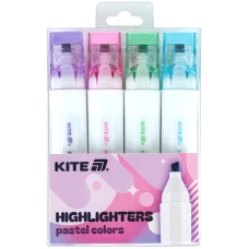 Маркер Highlighter, Kite Creative Pastel Colors, набір 4-х, K24-1145-4