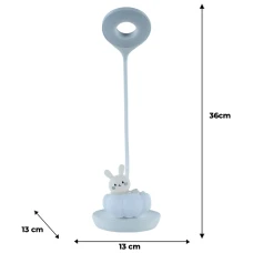 Настільна лампа LED з акумулятором Cloudy Bunny, білий K24-493-1-1 Kite