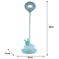 Настільна лампа LED з акумулятором Cloudy Bunny, зелений K24-493-1-4 Kite
