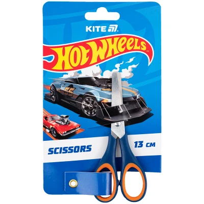 Ножиці дитячі з гум. вставками, 13см. Hot Wheels HW25-123 Kite