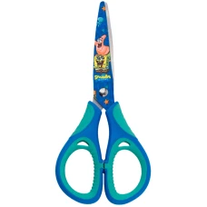 Ножиці дитячі з гум. вставками, малюнок на лезах, 13см. Sponge Bob SB25-148 Kite