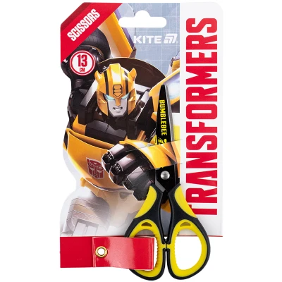 Ножиці дитячі з гум. вставками, малюнок на лезах, 13см. Transformers TF25-148 Kite
