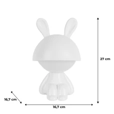 Світильник-нічник LED з акумулятором Cute Bunny, білий K25-316-1-1 Kite