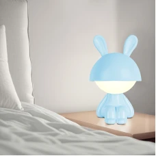 Світильник-нічник LED з акумулятором Cute Bunny, блакитний K25-316-1-3 Kite