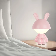 Світильник-нічник LED з акумулятором Cute Bunny, рожевий K25-316-1-2 Kite