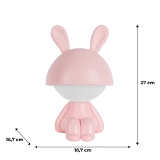 Світильник-нічник LED з акумулятором Cute Bunny, рожевий K25-316-1-2 Kite