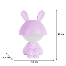 Світильник-нічник LED з акумулятором Cute Bunny, фіолетовий K25-316-1-5 Kite