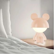 Світильник-нічник LED з акумулятором Cute Mouse, персиковий K25-316-2-4 Kite