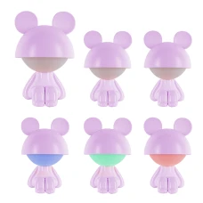 Світильник-нічник LED з акумулятором Cute Mouse, фіолетовий K25-316-2-5 Kite