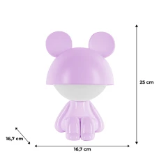 Світильник-нічник LED з акумулятором Cute Mouse, фіолетовий K25-316-2-5 Kite