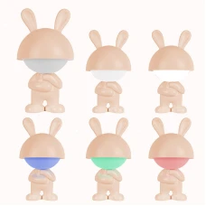 Світильник-нічник LED з акумулятором Dreamy Bunny, персиковий K25-315-1-4 Kite