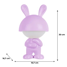Світильник-нічник LED з акумулятором Dreamy Bunny, фіолетовий K25-315-1-5 Kite