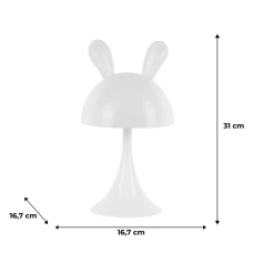 Світильник-нічник LED з акумулятором Simple Bunny, білий K25-317-1-1 Kite